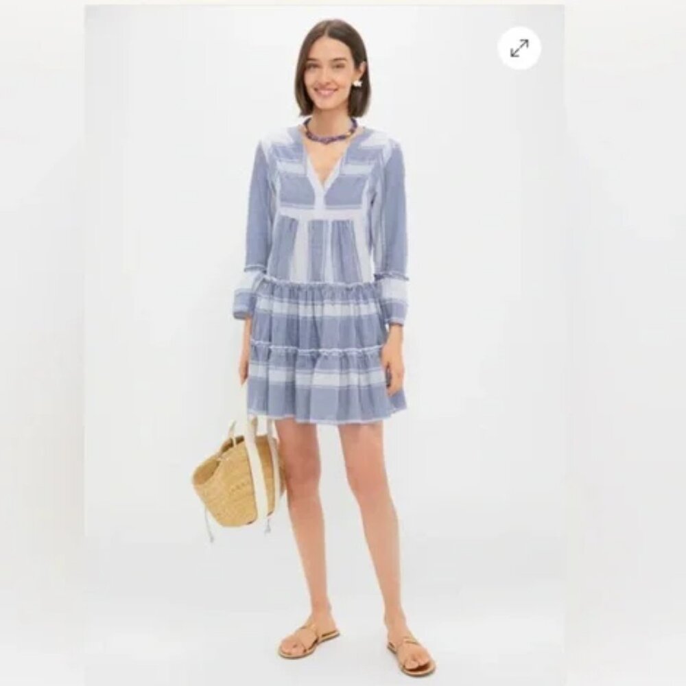 Tuckernuck Blue Gingham Lanie Dress   *NWT *Size XL